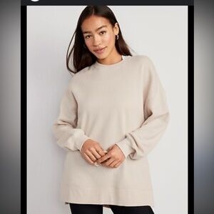 Old Navy Oversized Boyfriend Tunic Sweatshirt, Large TALL